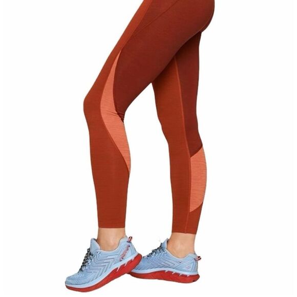 Outdoor Voices TechSweat 7/8 Zoom Leggings Orange Multi‎ Size L - Picture 11 of 12